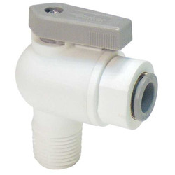 Parker Manual 2-Way Ball Valve,Push,Polypro LFPP4VME6