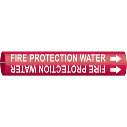 Brady Pipe Mrkr,Fire Prtction Watr,2in H,2in W 4060-C