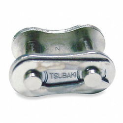 Tsubaki Connecting Link,SS,Riveted,23/32 in,PK5 40 AS C/L