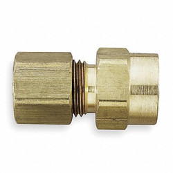 Parker Connector,Brass,CompxF,3/8In,PK10 66C-6-6