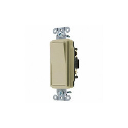 Hubbell Wall Switch,Ivory,15 A;Back; Side,3-Way DS315I