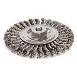 Weiler Twist Wire Wheel Brush,Threaded Arbor 96275