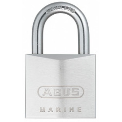 Abus Keyed Padlock, 49/64 in,Rectangle,Silver 75IB/40 KA