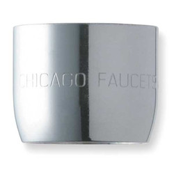 Chicago Faucet Aerated Outlet,Brass,13/16 in - 24 E3JKABCP