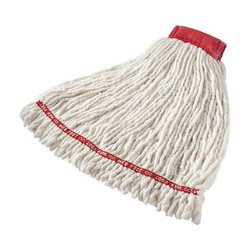 Rubbermaid Commercial Wet Mop,White,Cotton/Synthetic FGA25306WH00