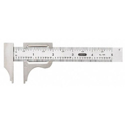 General Tools Vernier Caliper,4 In,SS,1/16,1/32 Grad 729