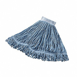 Rubbermaid Commercial Wet Mop,Blue,Cotton/Synthetic FGD25306BL00