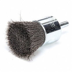 Weiler Crimped Wire End Brush,Steel,1 In. 96107