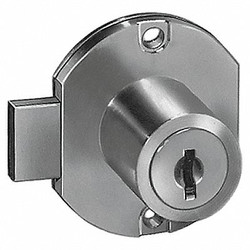 Compx National Cabinet Drawer Dead Bolt Lock,Silr,Round C8704-KD-14A