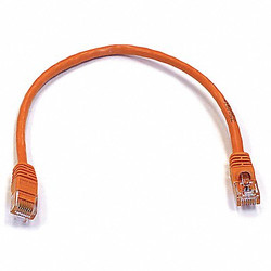 Monoprice Patch Cord,Cat 6,Booted,Orange,1.0 ft. 3412