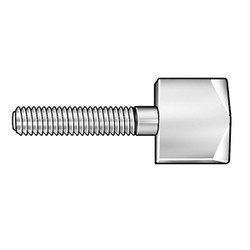 Sim Supply Thumb Screw,3/8"-16,Part Thread,1.5"L  Z1092