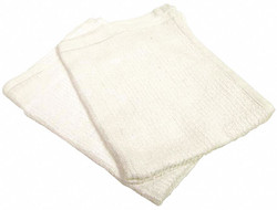 Sim Supply White Cloth Rag,Terry,14" x17",PK12  51702