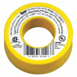 Oatey Thread Sealant Tape,1/2" W,Yellow 31403