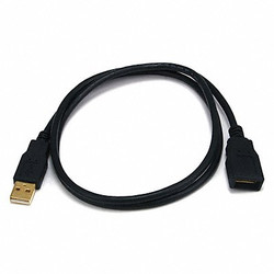 Monoprice USB 2.0 Extension Cable,3 ft.L,Black 5432