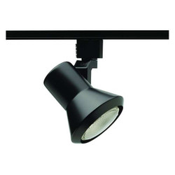 Juno Lighting Track Lighting Head,Flare,Blk,3 1/2in R551 BL