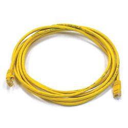 Monoprice Patch Cord,Cat 5e,Booted,Yellow,10 ft. 3392