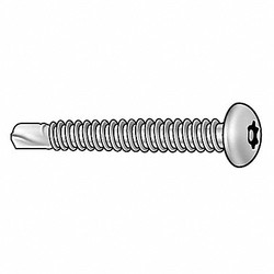 Tamper-Pruf Screws Scrw Sz #8,T20,410SS,3/4"L,PK25 490030