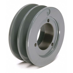 Sim Supply V-Belt Pulley,Detachable,2Groove,3.95"OD  362B