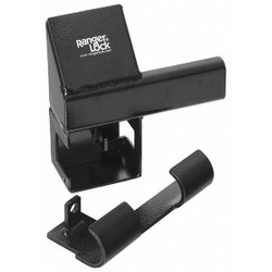 Ranger Lock Padlock Guard,9 in,Hardened Steel,Black RDSC-00
