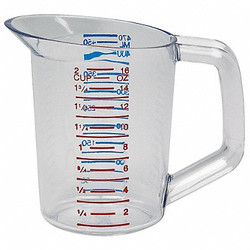 Rubbermaid Commercial Measuring Cup,Clear,Plastic FG321500CLR