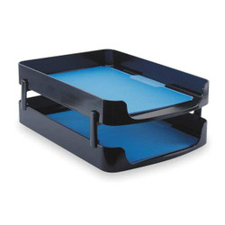 Officemate Letter Tray,Black,6 in H 22236
