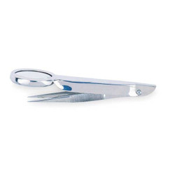 Medique Tweezers,4 In L,Pointed 72101