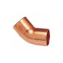 Nibco Elbow,45 Deg.,Wrot Copper,1/8" Tube,CxC 606 1/8