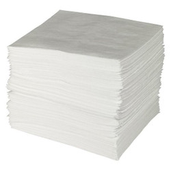 Brady Spc Absorbents Absorb Pad,Oil-Based Liquids,White,PK100 ENV300