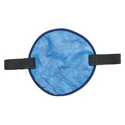 Chill-Its by Ergodyne Hard Hat Pad,Cotton,Blue 6715CT