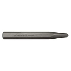 Mayhew Select Center Punch,6-1/4 in L,Steel,Shot Blast 74004