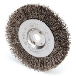 Weiler Crimped Wire Wheel Brush,Arbor Hole,1EA 93118