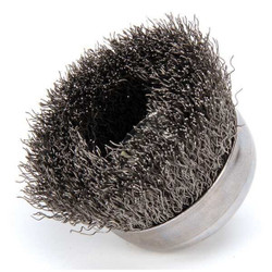 Weiler Crimped Wire Cup Brush,3 In.,0.014 In. 93243