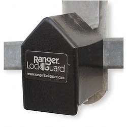 Ranger Lock Padlock Guard,2 3/4in,Hardened Steel,Blk RGST-00