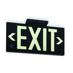 Sim Supply Exit Sign,8 3/4 in x 15 3/8 in,Plastic  GRAN1390