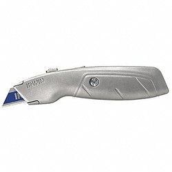 Irwin Utility Knife,6-1/2 In.,Natural Aluminum 2082101