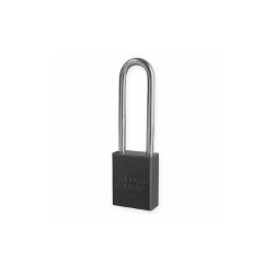 American Lock Lockout Padlock,KD,Black,1-7/8"H A1107BLK