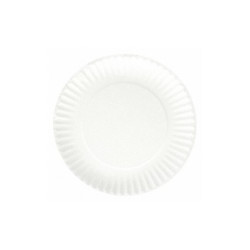 Sim Supply Disposable Paper Plate,6 in,White,PK1000  E30200