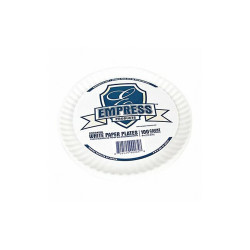 Sim Supply Disposable Paper Plate,9 in,WH,PK1000  E30400