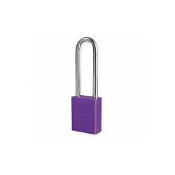 American Lock Lockout Padlock,KD,Purple,1-7/8"H A1107PRP