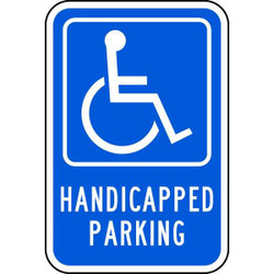 Lyle Handicapped Parking Sign,18" x 12"  HC-016-12HA