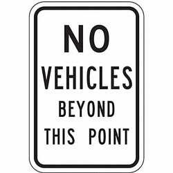 Lyle Non-Rflctv Traffic Safety Sign,18x12in SEC-006-12HA