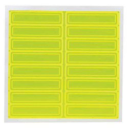 Accuform Hard Hat Label,1 In. H,4 In. W,PK16 LHR104GNYL
