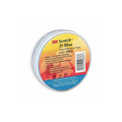 3m Elec Tape,66 ft Lx3/4 in W,7 mil,Blue 10836