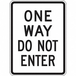 Lyle One Way Do Not Enter Traffic Sign,24x18" TR-011-18DA
