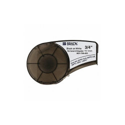 Brady Label Cartridge,Black/White,3/4 In. W M21-750-423