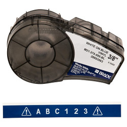Brady Label Cartridge,White/Blue,21 ft. L M21-375-595-BL