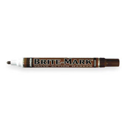 Dykem Paint Marker, Permanent, Brown 84010