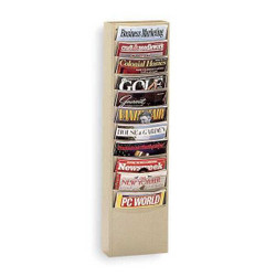 Durham Mfg Magazine Wall Display,Tan 402-75