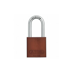 Abus Lockout Padlock,KD,Brown,1-1/2"H  72 HB/40-40 KD Brown