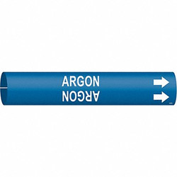 Brady Pipe Marker,Argon,7/8 in H,7/8 in W  4162-B